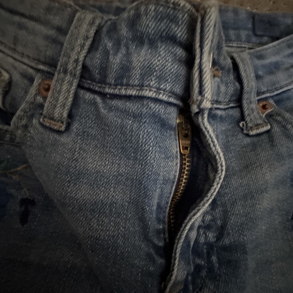 Lucky‎ Brand Embroidered Ava skinny ankle cheville jeans blue denim size 0 / 25 - Picture 6 of 16